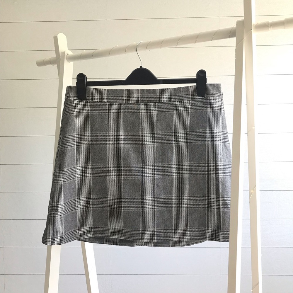 Express Plaid Mini Skirt
